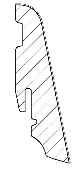 Bestseller Haro Stecksockelleiste 19x58mm 2,2m, Dekor Eiche natur/Eiche forte