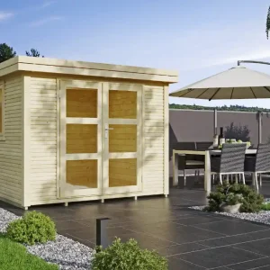 Sichere Zahlung MrGARDENER Blockbohlenhaus Desoto