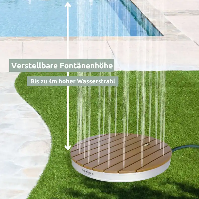 Bodendusche - Gartendusche WPC mit Zubehör Preisknaller