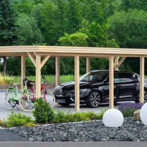 MrGardener Einzelcarport Nürnberg Modern 2, Fichte, Holzdach Bestseller