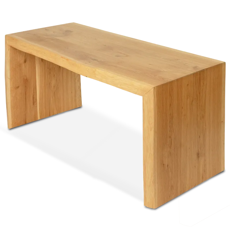 Massivholz Hocker/Bank aus Eiche mit Baumkante Heißes Angebot