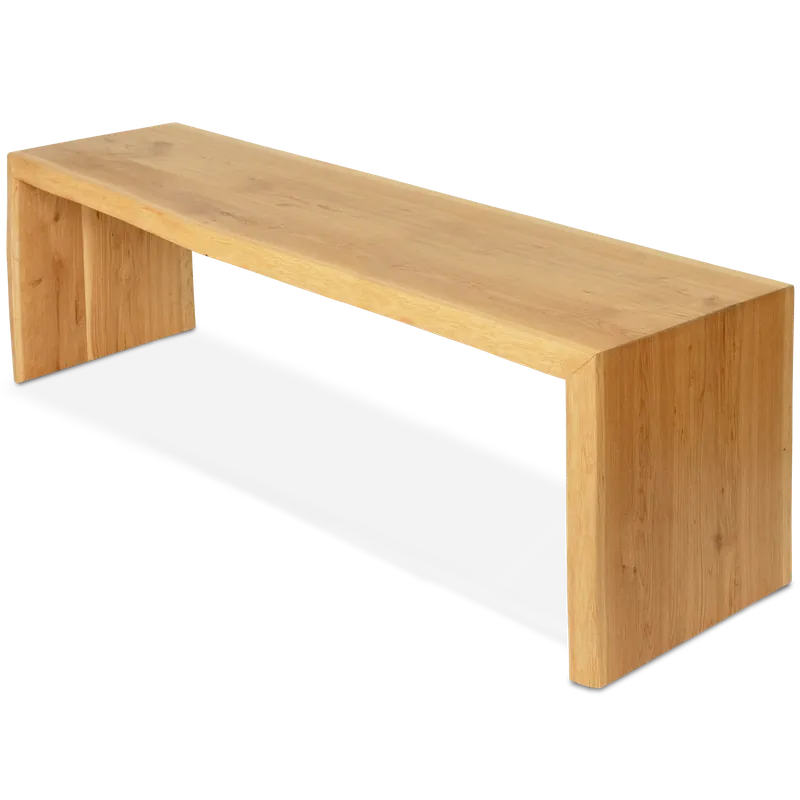 Massivholz Hocker/Bank aus Eiche mit Baumkante Angebot
