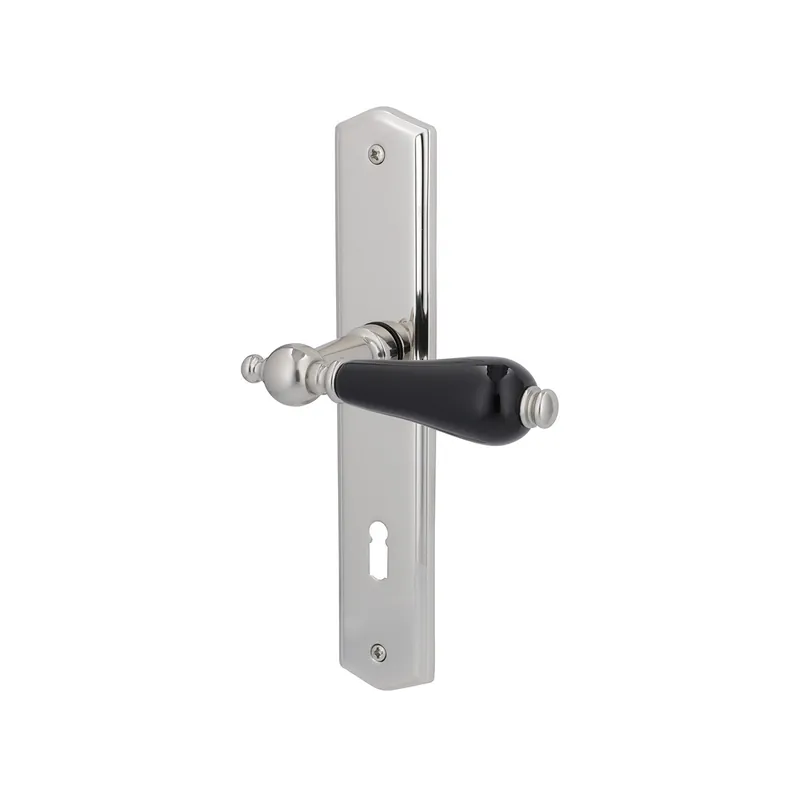 Abverkauf Türgriff Eleganto 546LR Edelstahlfarben poliert / schwarz