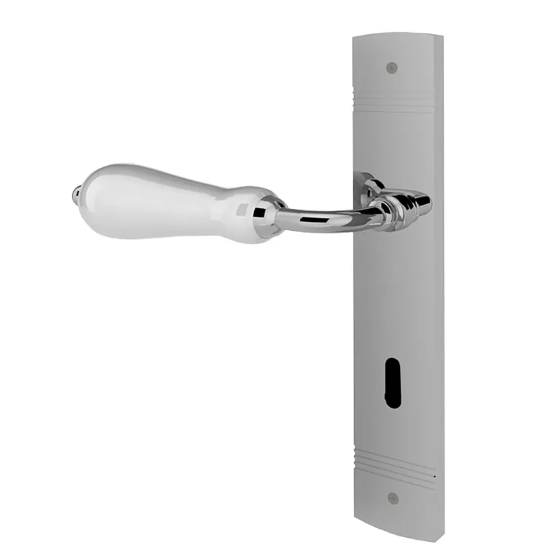 Türgriff Eleganto 74LE Chrom poliert / weiß Sonderangebot