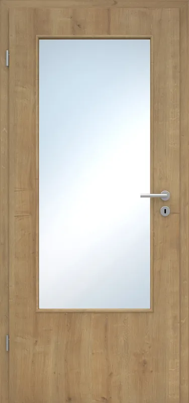 Innentür Laminato Eiche astig CPL großer Lichtausschnitt Sofort Bestellen