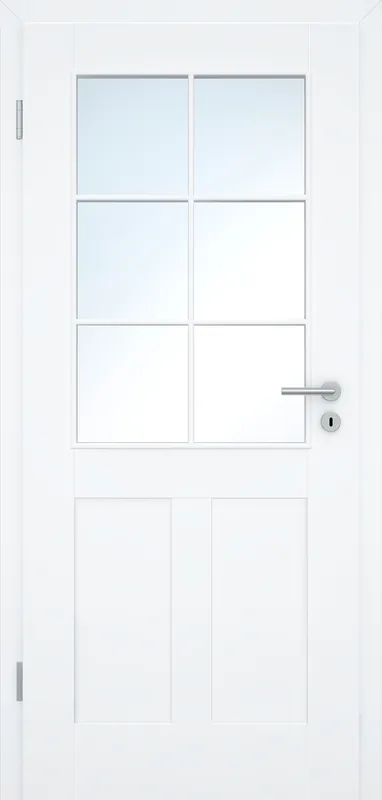 Füllungs-Designtür Pur Design 5FS-2 Weißlack Mega-Angebot