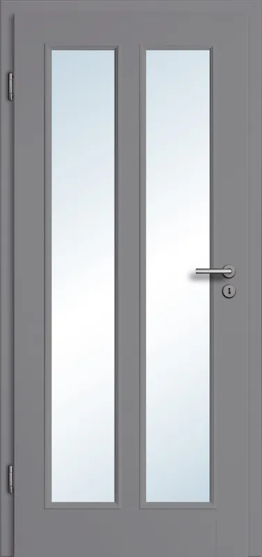 Echt Stil-Innentür Grigio Premium BS2-LA Grau