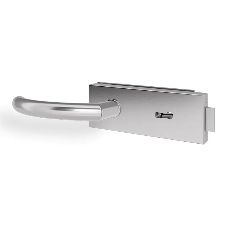 Markenware Glastürgriff Eleganto 6GE Edelstahl inkl. Set Bänder