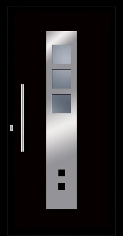 Beliebt SecuDoor Design 10620D Kunststoffhaustür Schwarzbraun