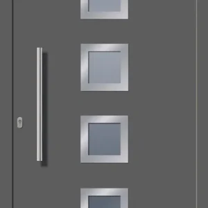 Sofort Bestellen SecuDoor Design 10850D Kunststoffhaustür Basaltgrau