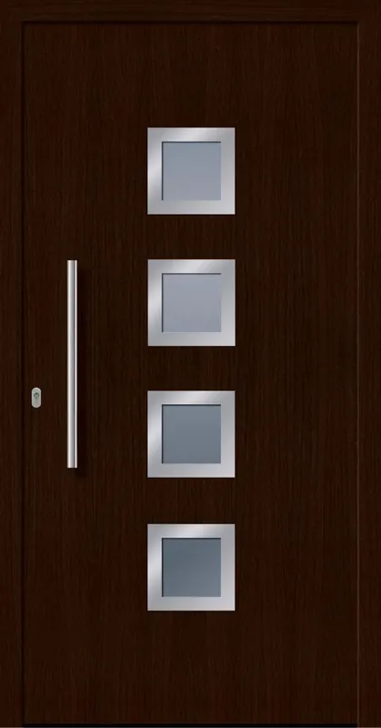 Begrenztes Angebot SecuDoor Design 10850D Kunststoffhaustür Mooreiche