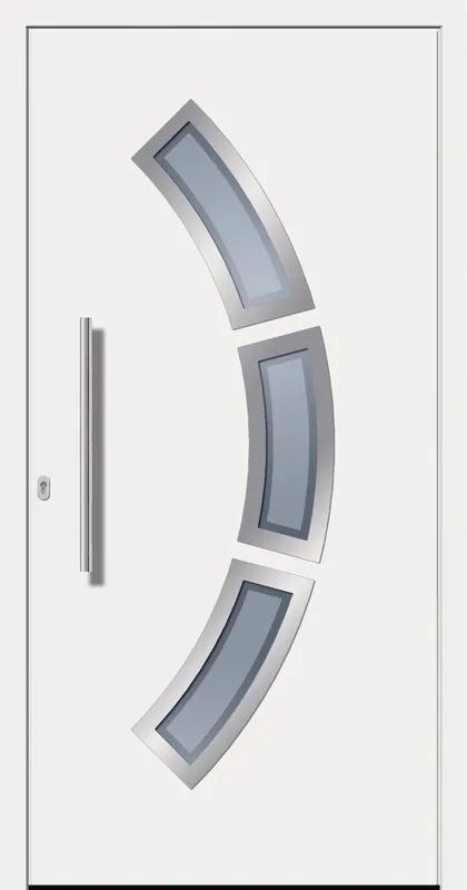 SecuDoor Design 10870D-2 Kunststoffhaustür Weiß Mega-Angebot