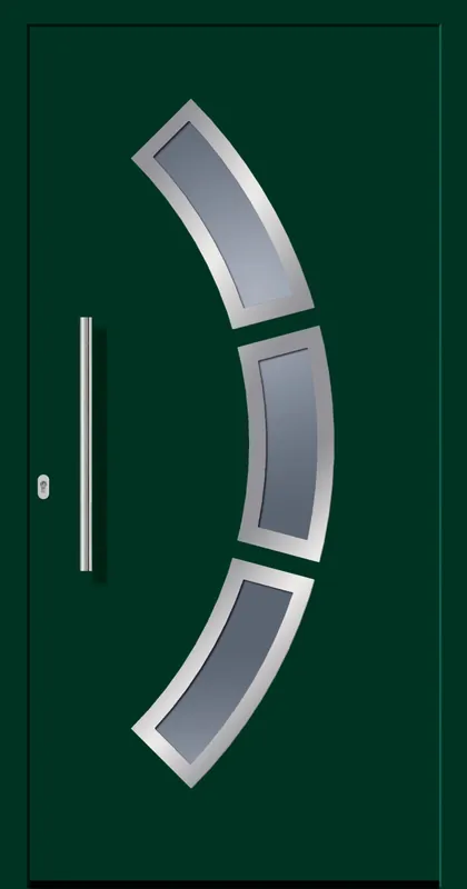 Saisonangebot SecuDoor Design 10870D Kunststoffhaustür Dunkelgrün