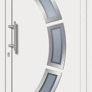 Zertifiziert SecuDoor Exclusiv 10870E-2 Kunststoffhaustür Weiß