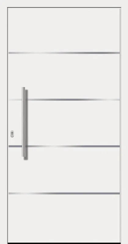 Schnäppchen SecuDoor Design 10728D Kunststoffhaustür Weiß