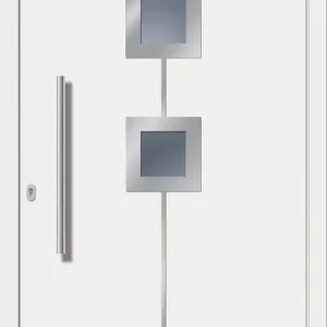 Abverkauf SecuDoor Design 10529D Kunststoffhaustür Weiß