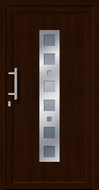 SecuDoor Exclusiv 10580E Kunststoffhaustür Mooreiche Highlight