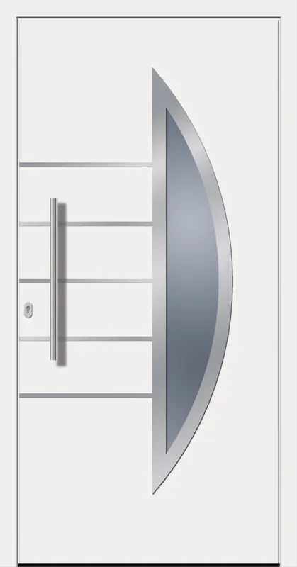 Billig SecuDoor Design 10638D Kunststoffhaustür Weiß