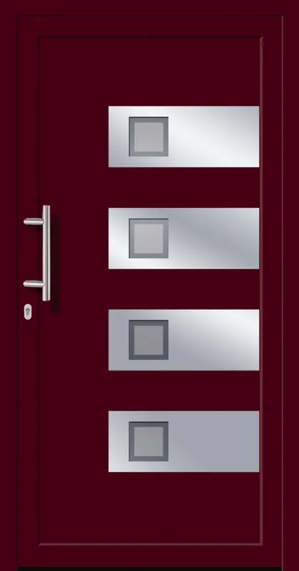 SecuDoor Power 10805P-2 Kunststoffhaustür Weinrot Sofort Bestellen