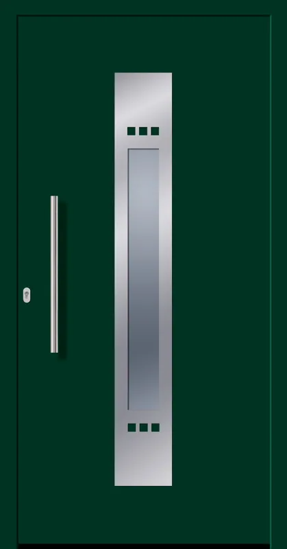 Preiswert SecuDoor Design 10830D Kunststoffhaustür Dunkelgrün