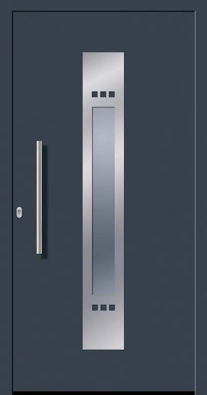 SecuDoor Design 10830D Kunststoffhaustür Anthrazit Expressversand