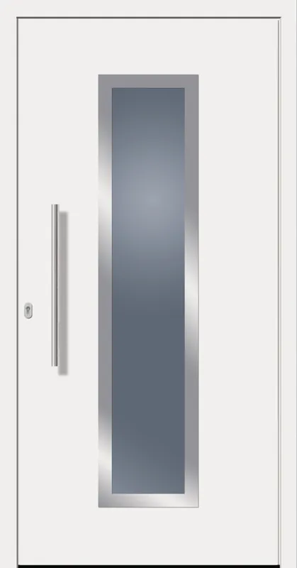 Rabatt SecuDoor Design 10840LD Kunststoffhaustür Weiß