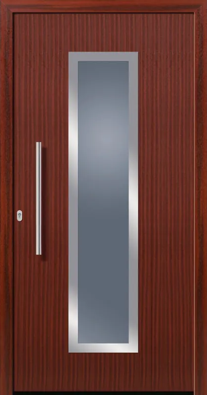 SecuDoor Design 10840LD Kunststoffhaustür Mahagoni Letzte Chance