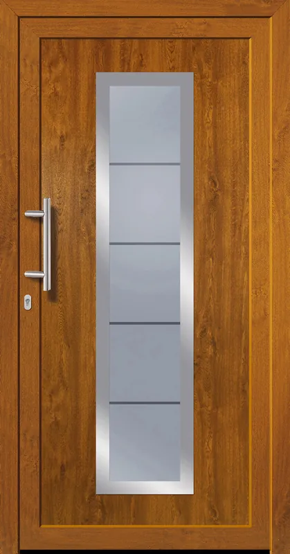SecuDoor Exclusiv 10840LE-2 Kunststoffhaustür Golden Oak Top-Angebot