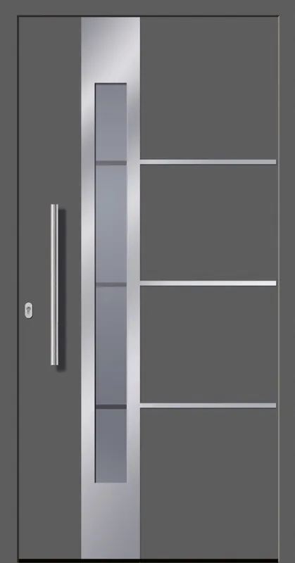SecuDoor Design 10841D-2 Kunststoffhaustür Basaltgrau Abverkauf