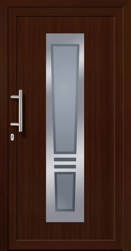 SecuDoor Power 10842P-2 Kunststoffhaustür Nussbaum Echt