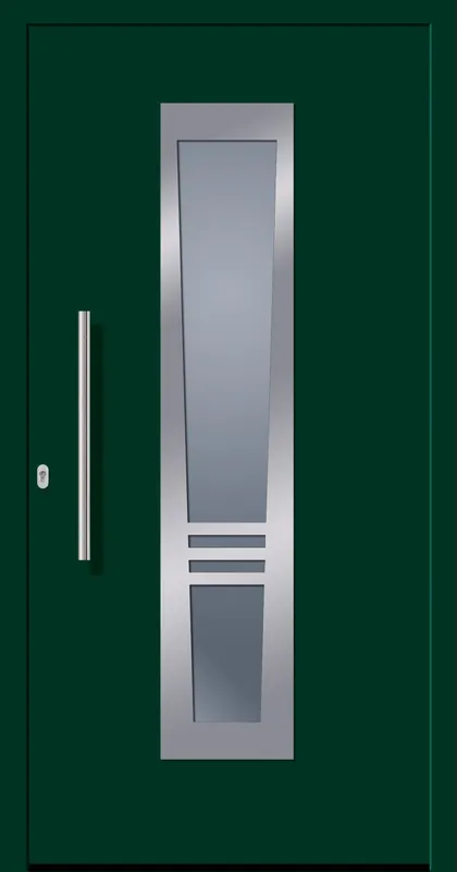 Markenware SecuDoor Design 10842D Kunststoffhaustür Dunkelgrün