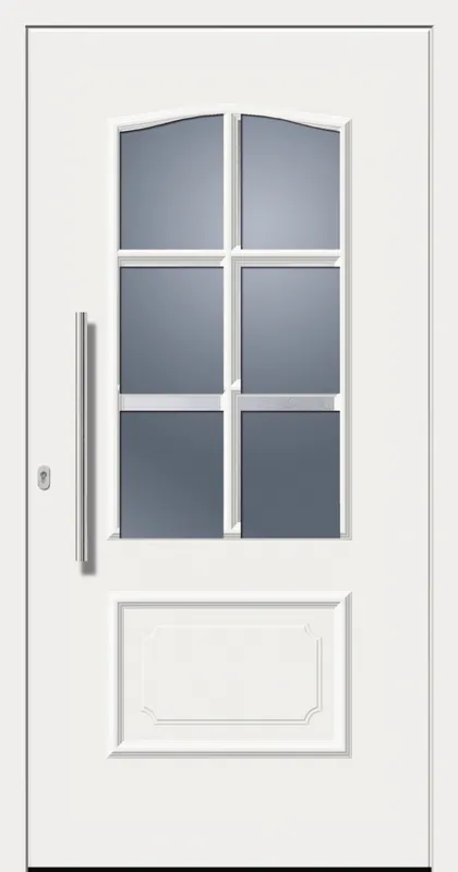 SecuDoor Design 11020D Kunststoffhaustür Weiß Preisknaller