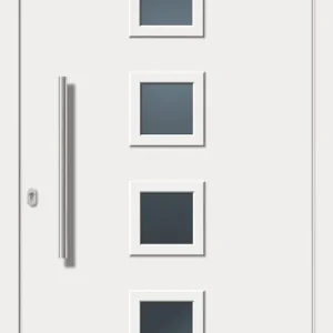 Sofort Bestellen SecuDoor Design 11040D Kunststoffhaustür Weiß