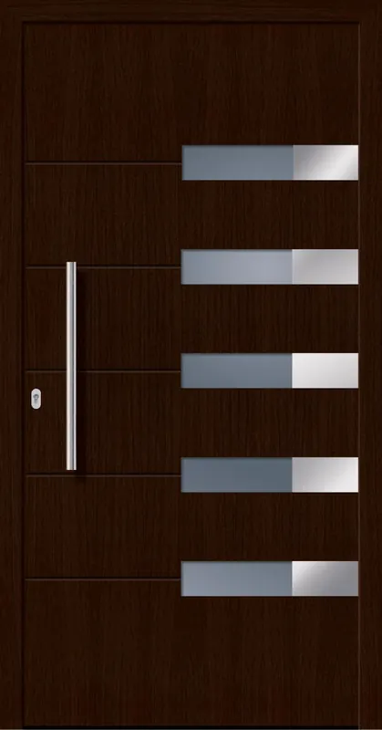 SecuDoor Design 11132D Kunststoffhaustür Mooreiche Finale Aktion