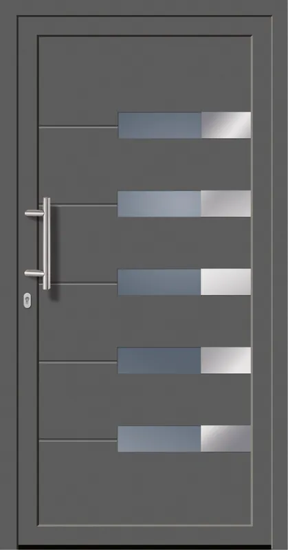 Preiswert SecuDoor Exclusiv 11132E Kunststoffhaustür Basaltgrau