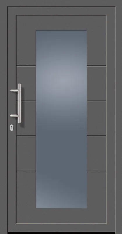 Billig SecuDoor Power 11211P Kunststoffhaustür Basaltgrau
