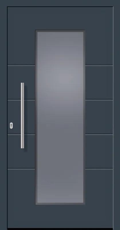 SecuDoor Design 11211D-3 Kunststoffhaustür Anthrazit Billig
