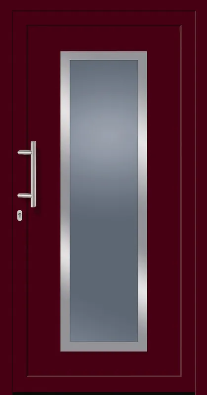 SecuDoor Power 11212P Kunststoffhaustür Weinrot Sonderaktion