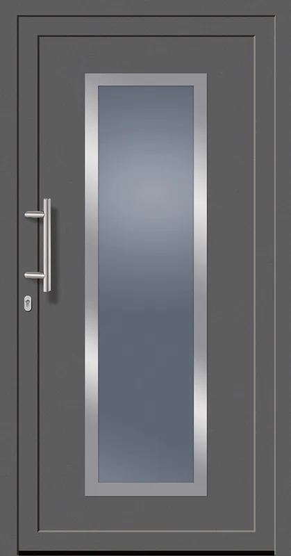 Sonderaktion SecuDoor Exclusiv 11212E Kunststoffhaustür Basaltgrau