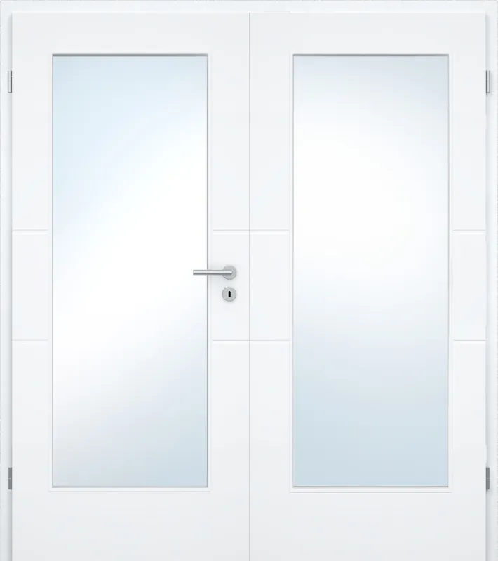 Preis Gesenkt Doppelflügel-Design-Innentür Blanco Linea 2-LA-XL Weißlack