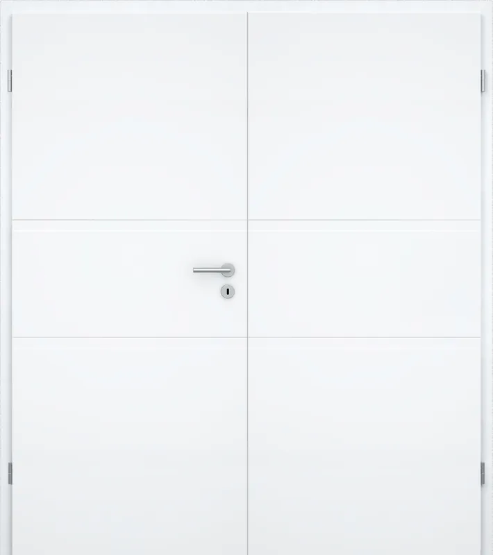 Sonderangebot Doppelflügel-Design-Innentür Blanco Modus 2 Weißlack