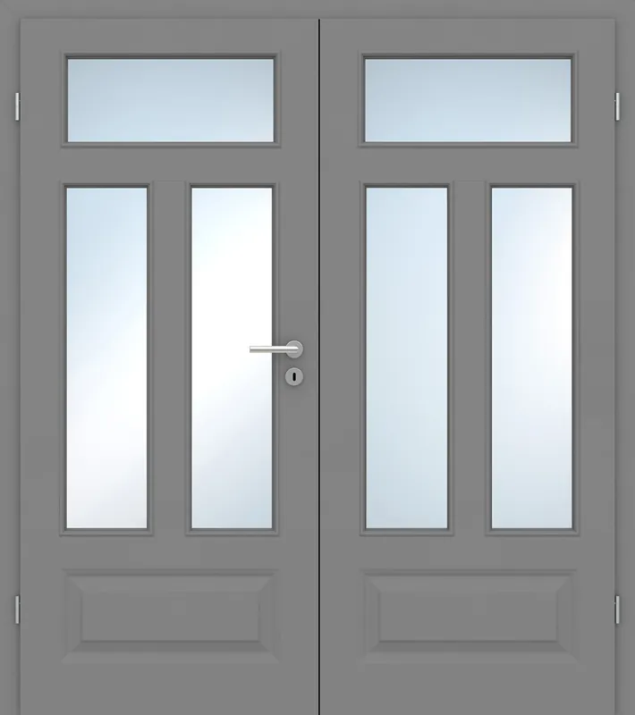 Rabatt Doppelflügel-Stil-Innentür Grigio 11FS grau