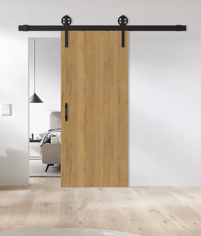 Holz-Schiebetür Eiche Honey CPL Barn Slide Wochenendangebot