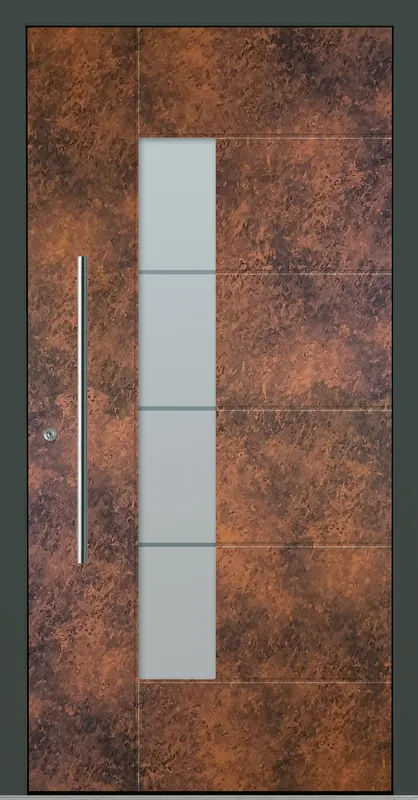 Nur Für Kurze Zeit Aluminium-Haustür OptiDoor Design 30555D