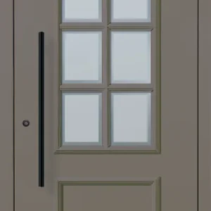 Aluminium-Haustür OptiDoor Blackline 31120D Zertifiziert