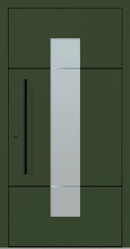 Billig Aluminium-Haustür OptiDoor Blackline 32112D