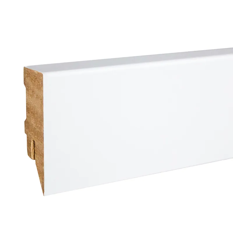 Must-Have Kosche | Sockelleiste Cremona-2 | 72003 | 16 x 58 x 2500 mm | Fußleiste | Bodenleiste | Weiß