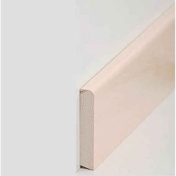 Neu Sockelleiste "Leverkusen" Massivholz 13 x 70 x 2500 mm Ahorn moderne Fußleiste by PROVISTON