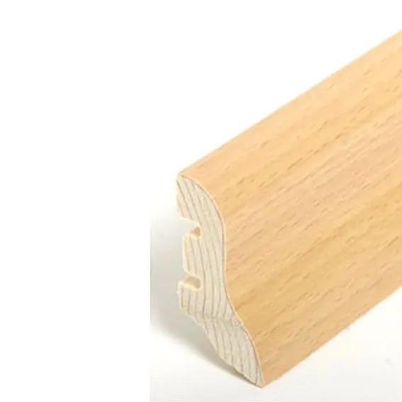 Highlight Sockelleiste "Potsdam" Echtholzfurnier 20 x 40 x 2500 mm Buche moderne Fußleiste by PROVISTON