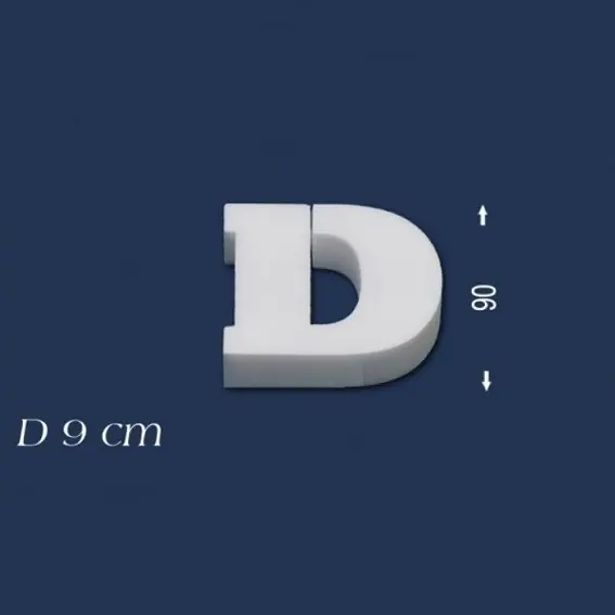 Aktuell Deko Buchstabe D 90 mm Styropor Buchstabe 3D Buchstabe Weiß Wiesemann